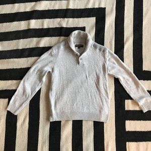 White shawl sweater